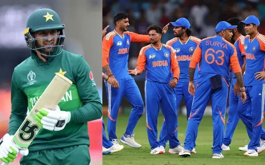 Shoaib Malik and the Indian Cricket Team (Source: @ICC/X.com)