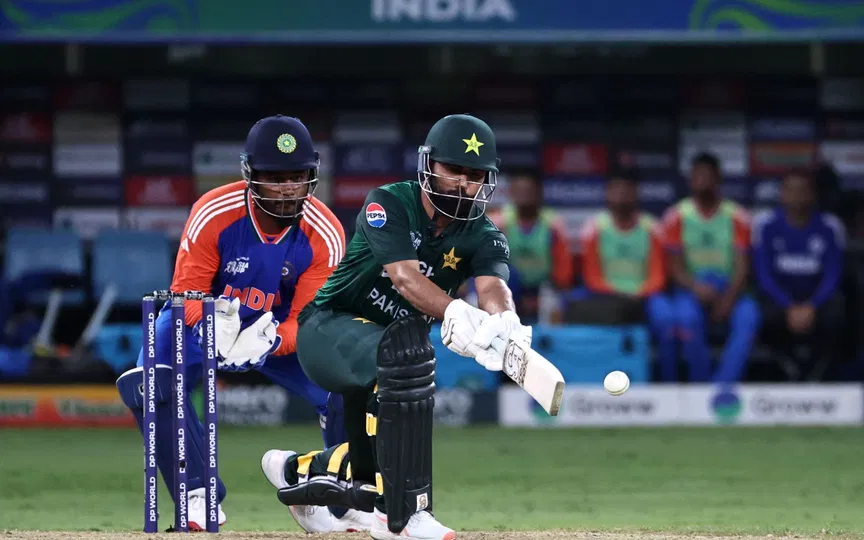 Fakhar Zaman was dismissed by Axar [Source: AFP]