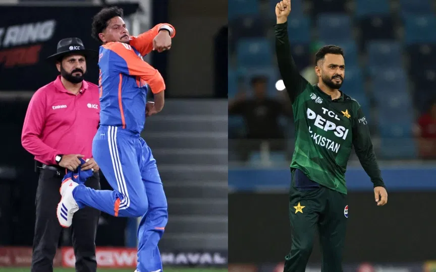 Kuldeep Yadav and Mohammad Nawaz - (Source : AFP)