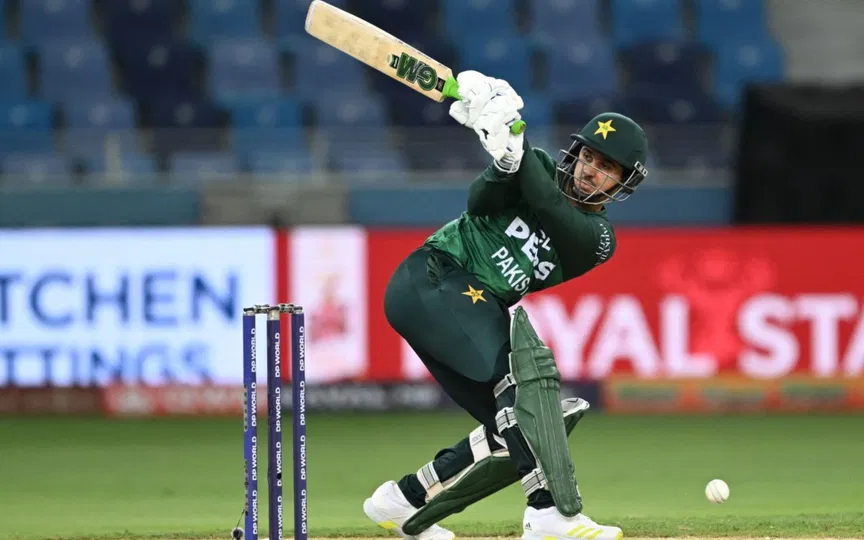Saim Ayub vs India (Source:@AFP)