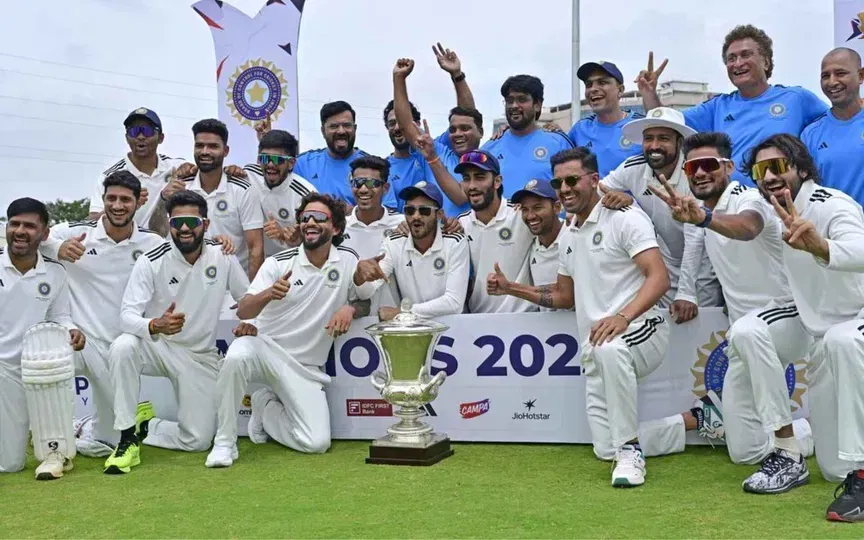 Duleep Trophy 2025 winners list (Source: @MURALI KUMAR K/The Hindu, x.com)