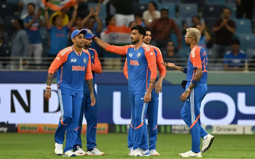 India Cricket Team During Pakistan Match - (Source : AFP)