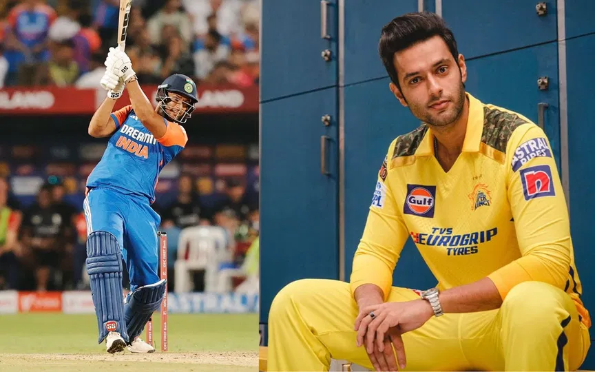 Shivam Dube plays for BCCI and CSK in the IPL (X.com/@YelloveVersions & @MB_MSD7)