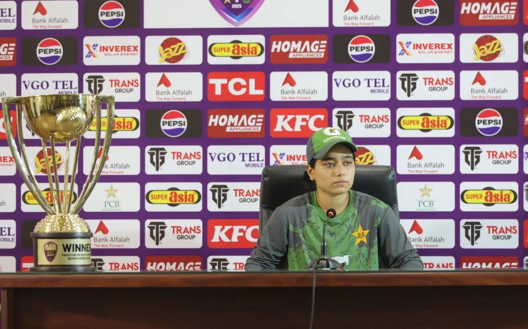 Fatima Sana In Press Conference (Source: @Bilaljatt2000/x.com)