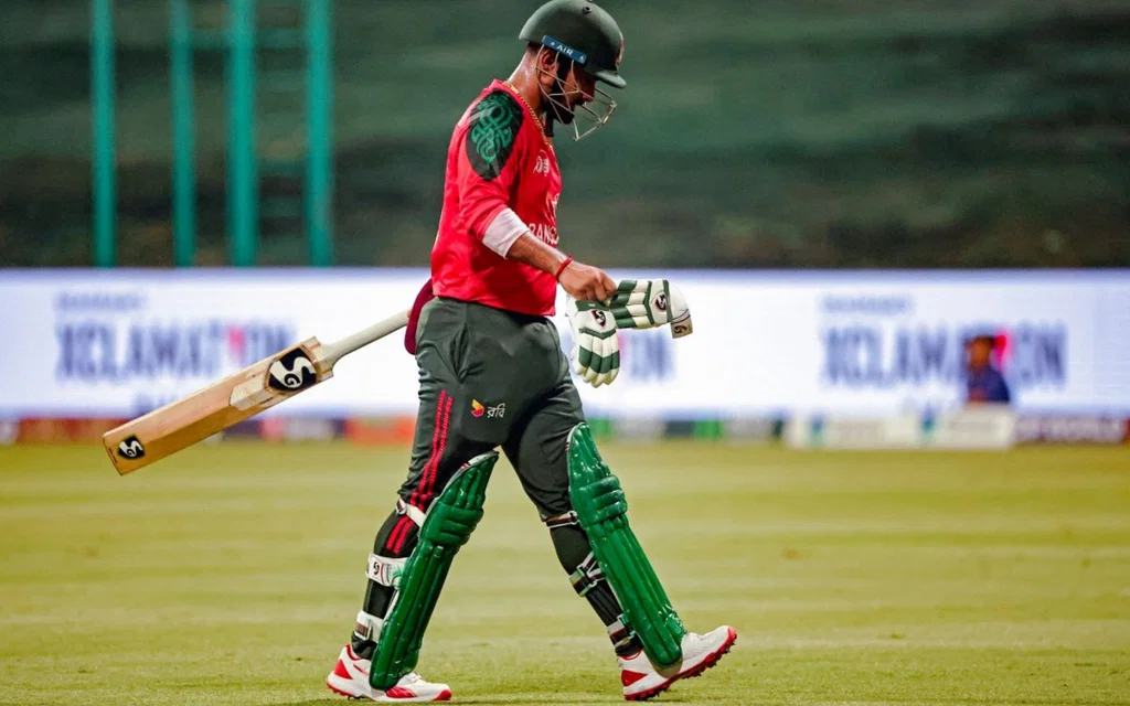 Litton Das after dismissal vs AFG (Source: AFP)