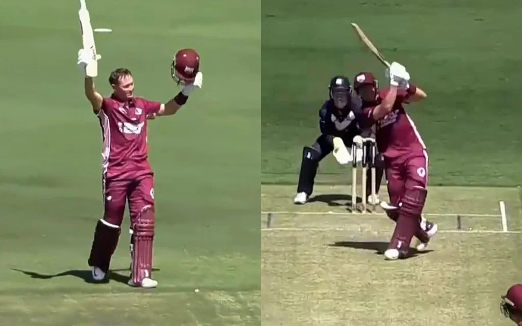 Marnus Labuschagne for Queensland. [Source - Fancode]