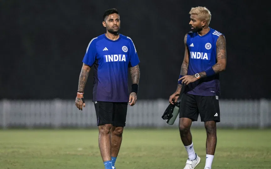 सूर्यकुमार यादव और हार्दिक पंड्या (Source: AFP)