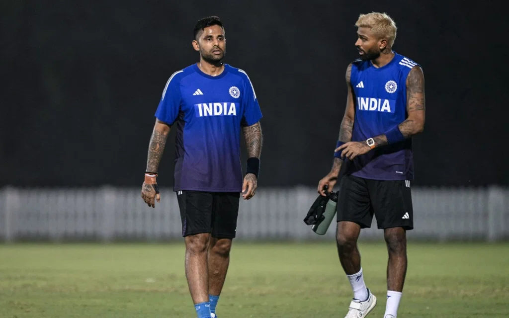 Suryakumar Yadav and Hardik Pandya For India - (Source : AFP)