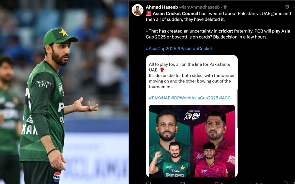 Pakistan vs UAE Match Under Danger - (Source : @ScreenGrab)