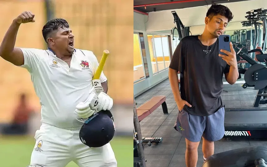 Sarfaraz Khan's fat to fit journey [Source: @nawazalm/X.com]