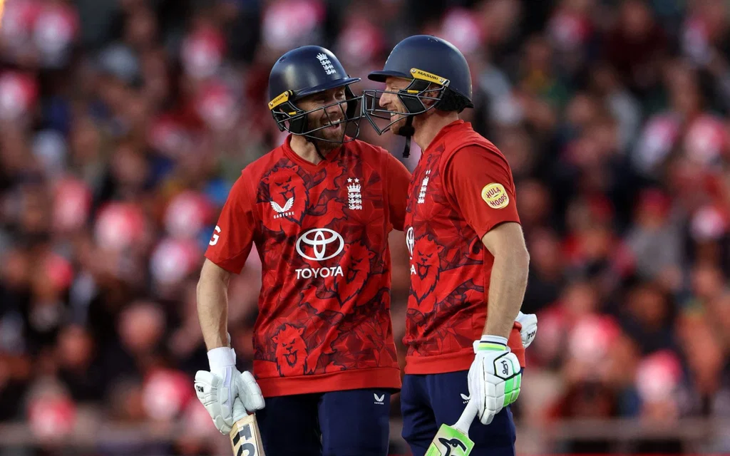 Phil Salt and Jos Buttler [Source: @TheBarmyArmy/x]