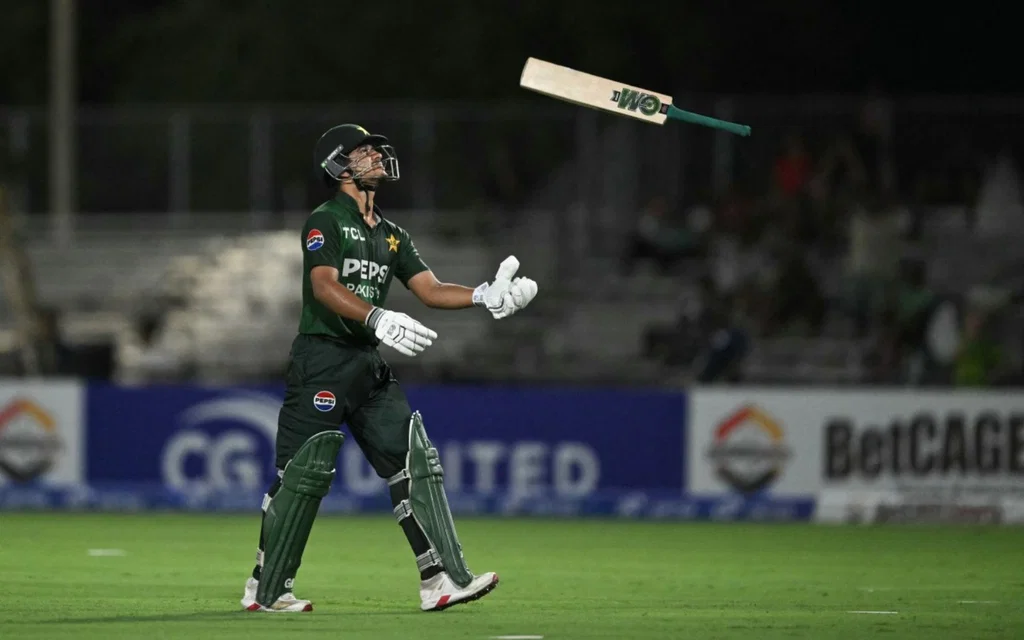 Failure for Saim Ayub vs UAE [Source: AFP Photo]
