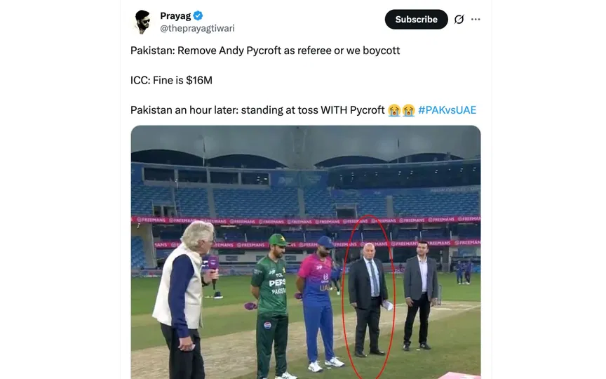 Fan tweet [Source: @theprayagtiwari/X.com]