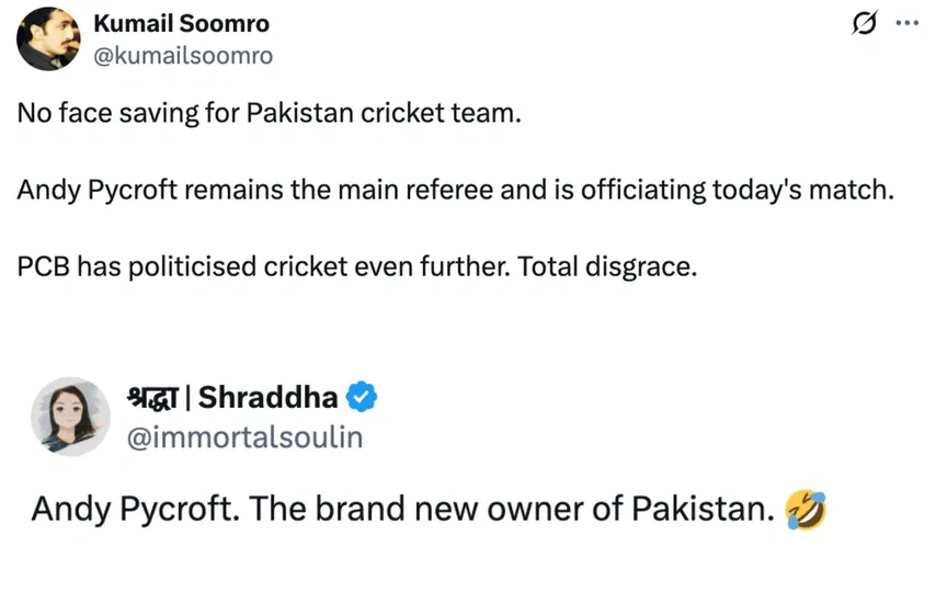 Fan tweet [Source: @kumailsoomro, @immortalsoulin/X.com]