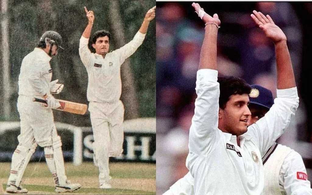 Sourav Ganguly's Fifer Against Pakistan (Source: @theringsideview/x.com, @bcdeshmukh83/x.com)