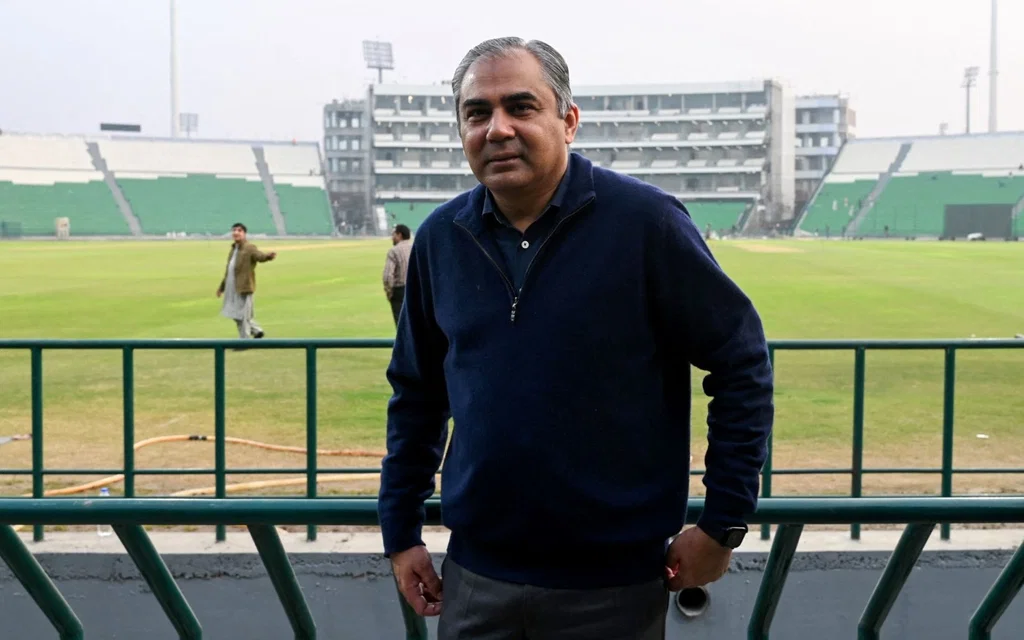 Mohsin Naqvi At A Stadium - (Source : AFP)
