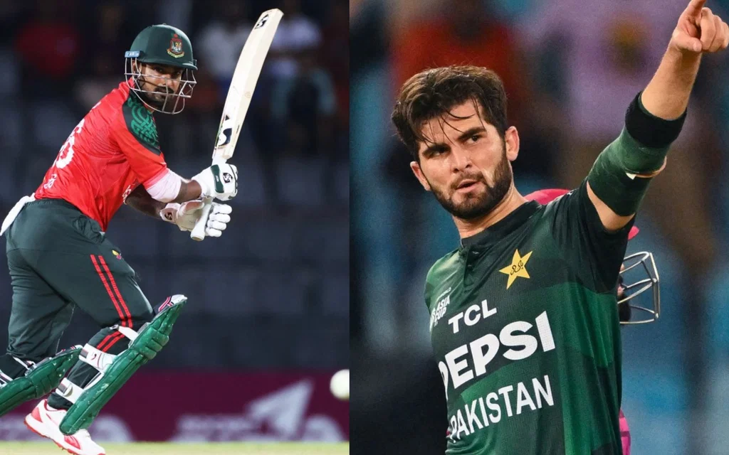 Shaheen Afridi vs Litton Das - (Source : AFP)