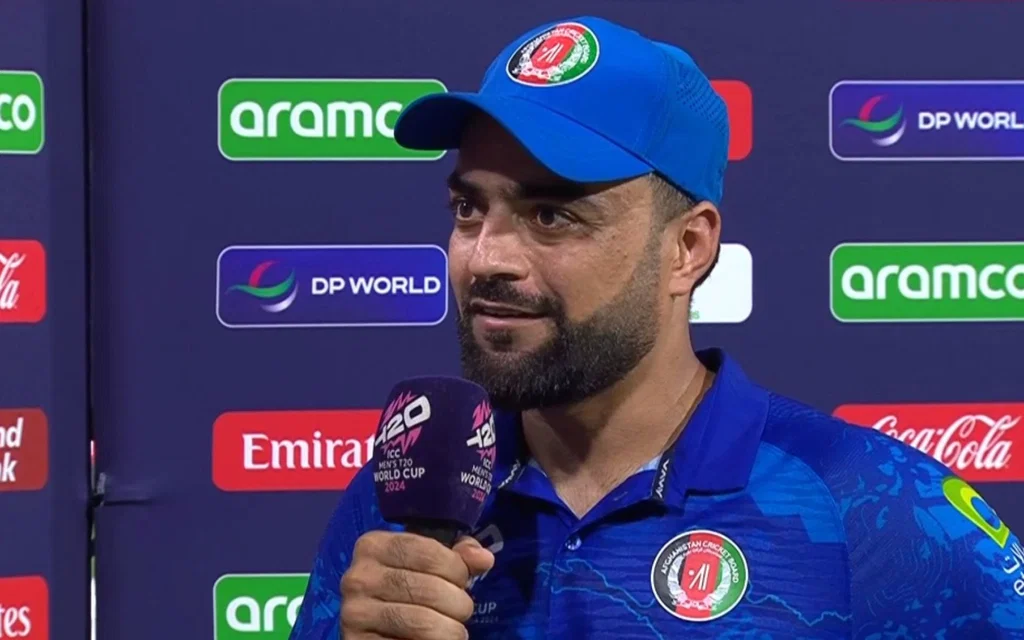 Rashid Khan after match [Source: @karim_kuresi/X.com]