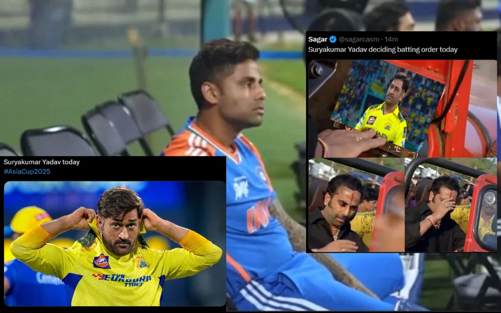 Suryakumar Yadav sitting at the dugout [Source: @mufaddal_vohra/x]