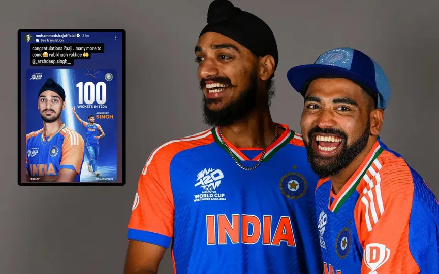 Mohammed Siraj Makes Special Praise For Arshdeep Singh's 100th T20I Wicket
