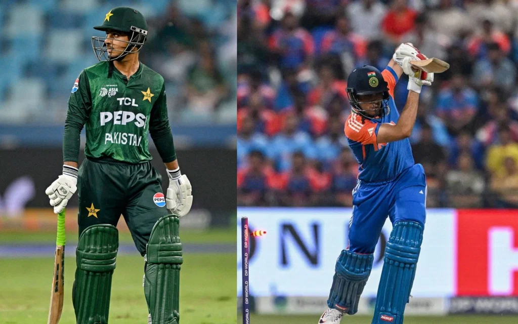 Saim Ayub and Shubman Gill - (Source : AFP)