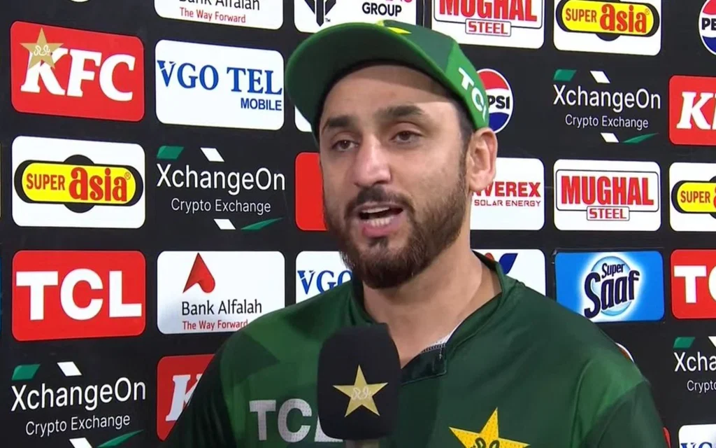 Salman Ali Agha speaking to press - (Source : @Johns/X.com)