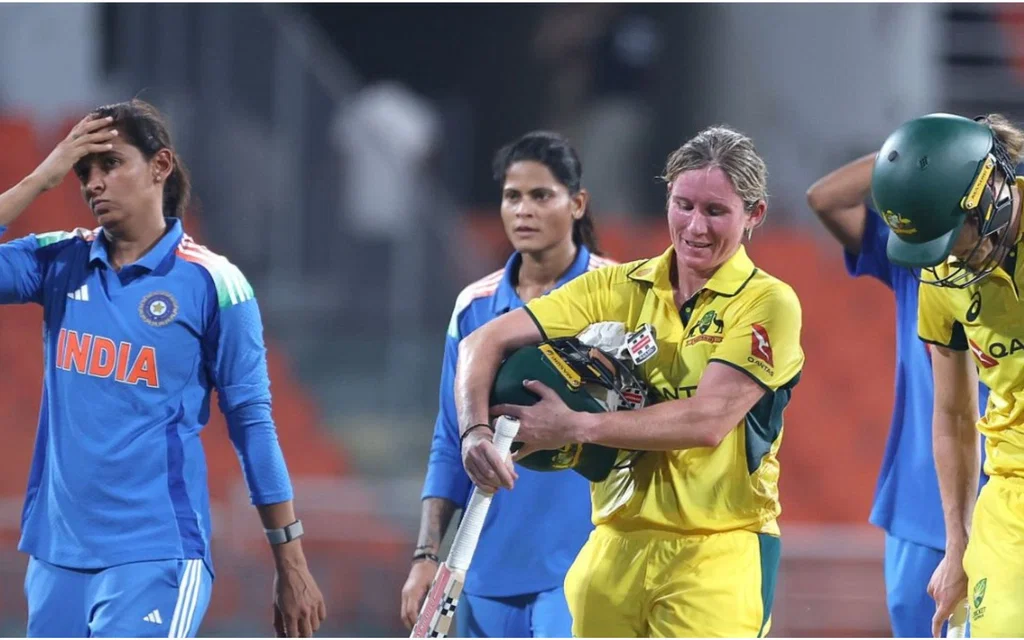 Highest inning total vs India Women in ODI format [Source: @RcbianOfficial/X.com]
