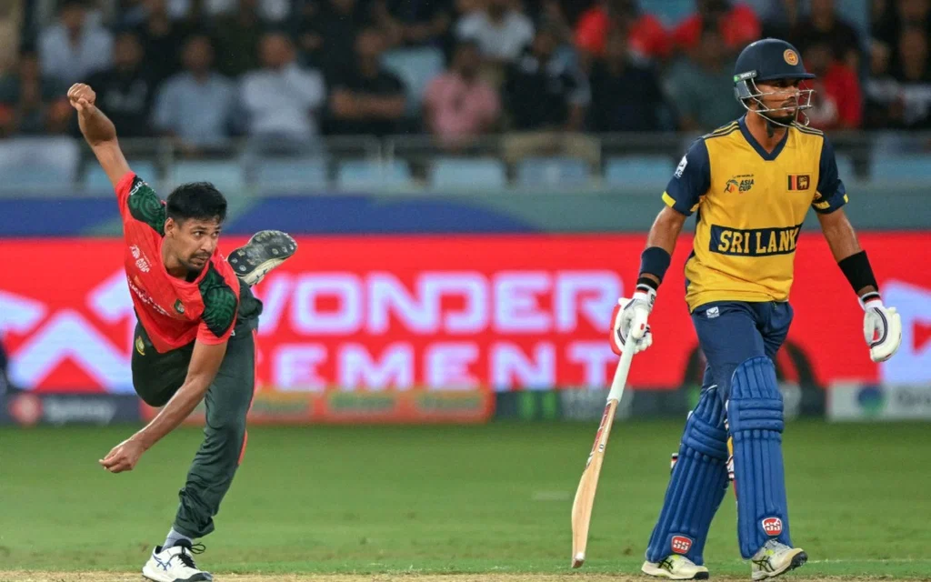 Mustafizur Rahman Featuring against Sri Lanka - (Source: AFP)