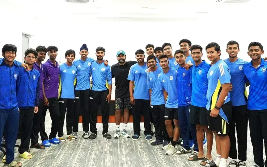 Rohit Sharma Steps Into Coach’s Shoes To Pass On Priceless Life Lessons To U19 Boys