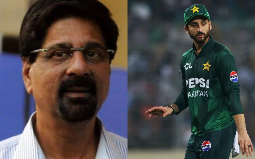 Kris Srikkanth and Salman Agha [Source: @amer_jaiswal/X.com]