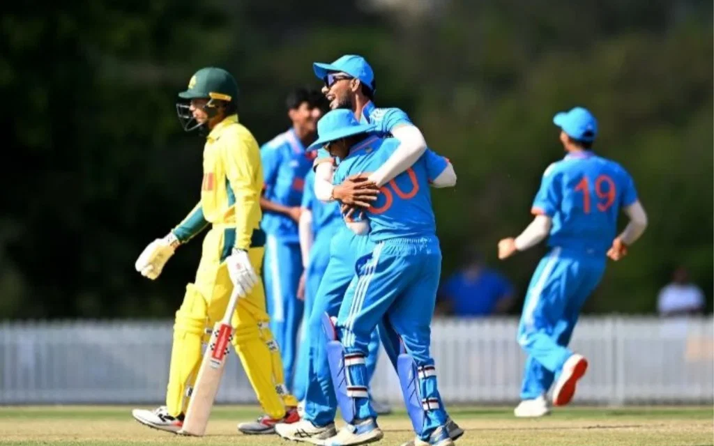 India U19 take a 1-0 lead in series [Source: @cricinsights1/x]