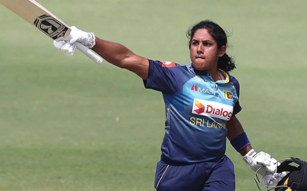Chamari Athapaththu (Source: @NewsCurrySL/x.com)