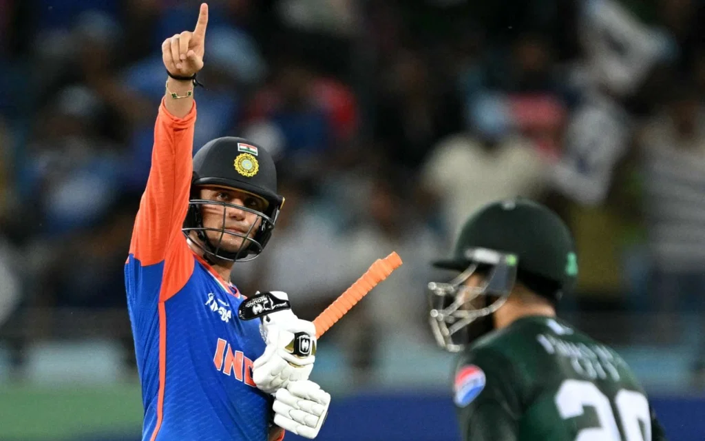 Abhishek Sharma vs Pakistan (Source:@AFP)