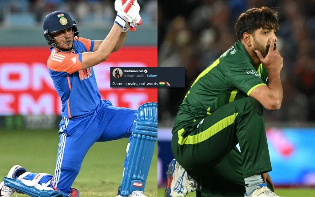 Shubman Gill and Haris Rauf [Source: @ShubmanGill/X.com]
