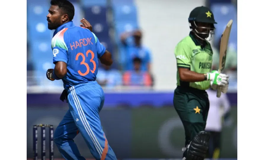 Hardik Pandya's "bye‑bye" send‑off to Babar Azam (Source:@ashokmalik,x.com)