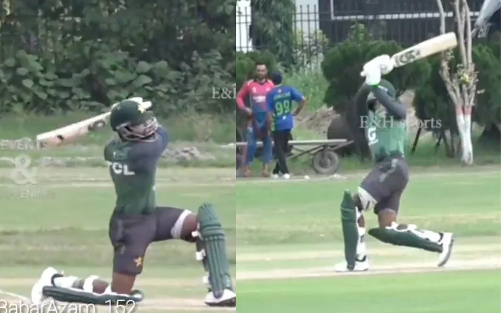 Babar Azam aggressive shots [Source: @DoctorofCricket/x.com]
