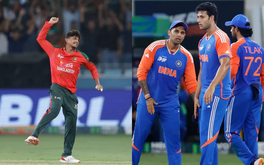 भारत बनाम बांग्लादेश [Source: @H_RaufAcademy, @BCCI/x.com]
