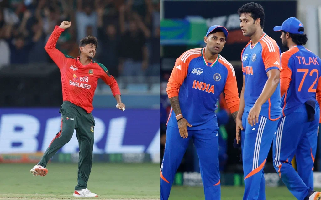 Mahedi Hasan is unfazed ahead of IND vs BAN clash [Source: @H_RaufAcademy, @BCCI/x.com]