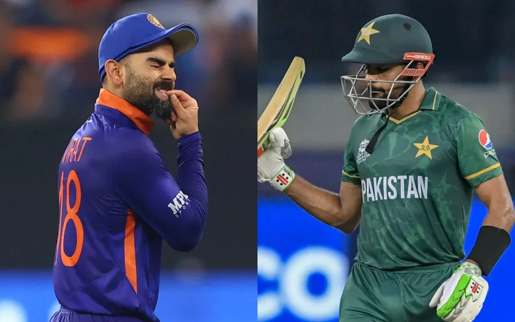 Virat Kohli and Babar Azam [Source: @kaptaan_amir/X.com]
