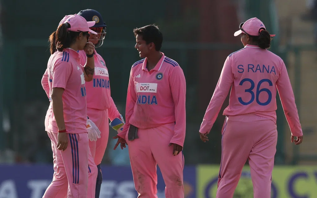 India women were penalized for slow over rate [Source: @BCCIWomen/x.com]