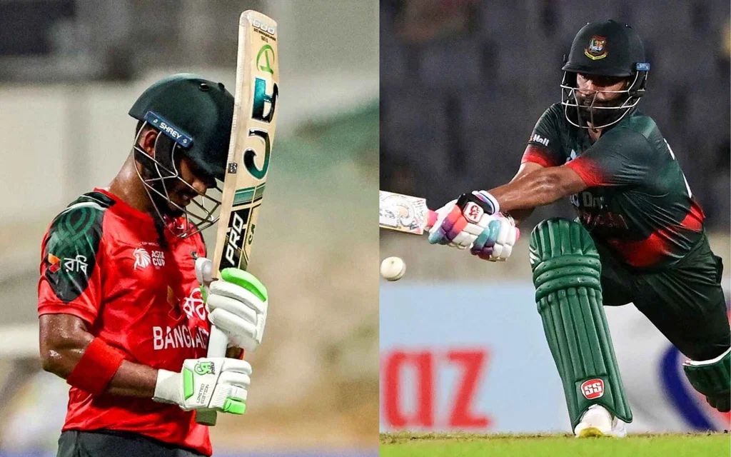 Tanzid Hasan vs Tamim Iqbal (Source:@ AFP)