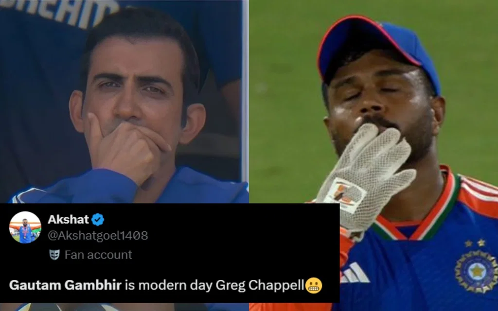 Gautam Gambhir slammed for experiment [Source: @Rajiv1841, @Akshatgoel1408/X.com]