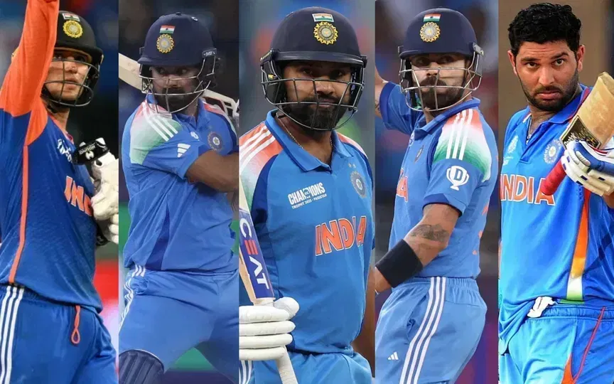 Most T20I innings for India with 5 or more sixes