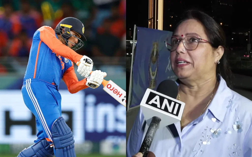 Abhishek Sharma's Mother on his missed centuries. [Source - ANI/ACC]