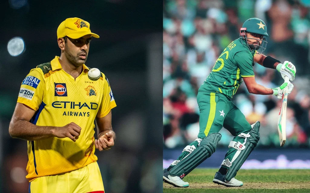 R Ashwin and Babar Azam - (Source: @Johns/X.com)