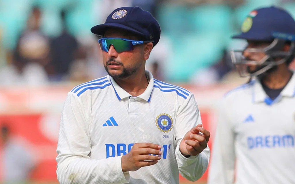 Kuldeep Yadav in Test cricket (Source:@academy_dinda/X.com)