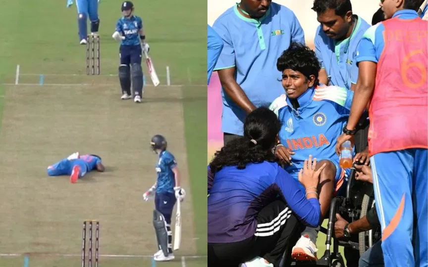 अरुंधति रेड्डी घायल - (स्रोत: @ScreenGrab/ICC.Com)