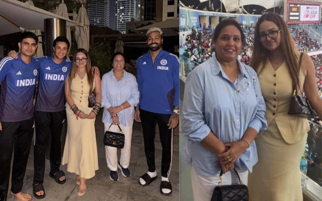 Abhishek Sharma with sister and mom (Source:komalsharma_20/Instagram)