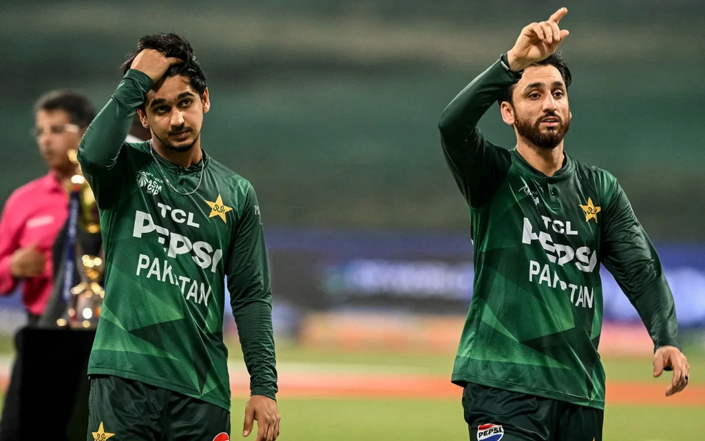Saim Ayub and Salman Agha [Source: AFP Photos]