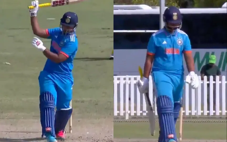 Vaibhav Suryavanshi loses off-stump to perfect outswinger by Lachmund in rare failure